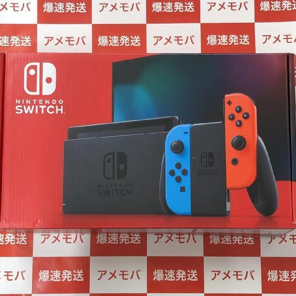 Nintendo Switch 2019年8月発売モデル Joy-Con(L)ネオンブルー/(R)ネオンレッド ほぼ新品-正面