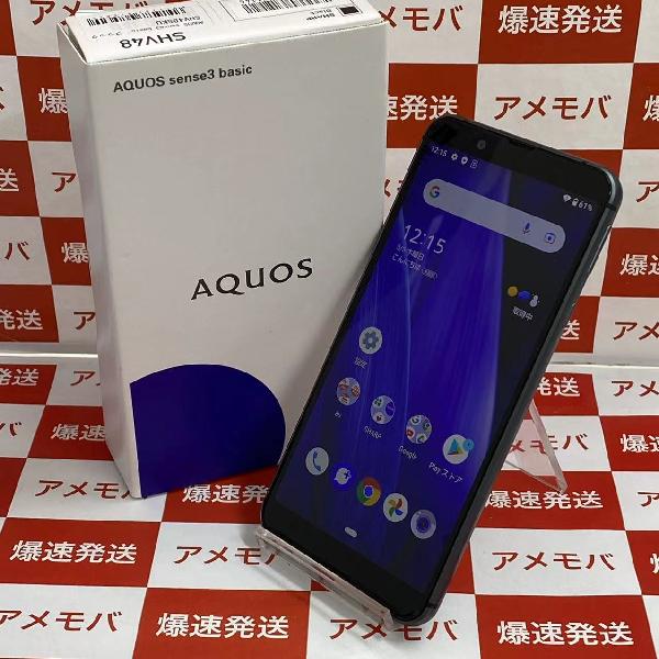 AQUOS sense3 basic SHV48 au 32GB SIMロック解除済み 極美品-正面