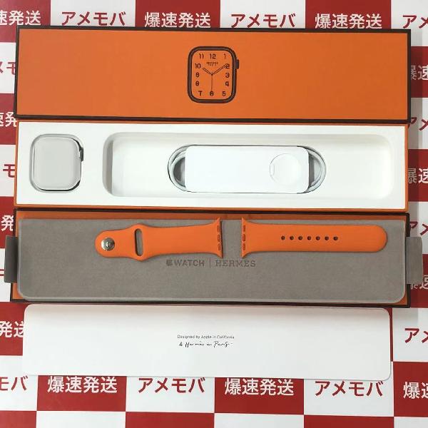 Apple Watch Series 7 GPS + Cellularモデル Hermes 41mm MKLY3J/A A2476 極美品-正面